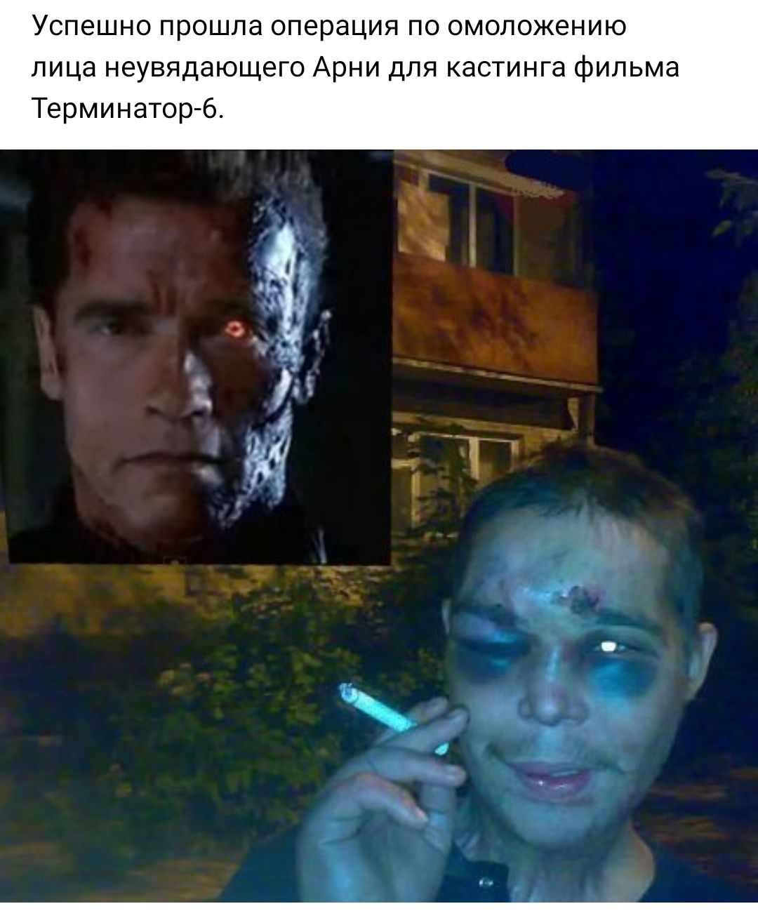 Успешно прошла операция по омоложению лица неувядающего Арни для кастинга фильма Терминатор 6