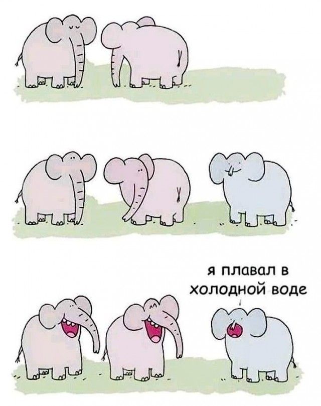 я плавал в холодной воде