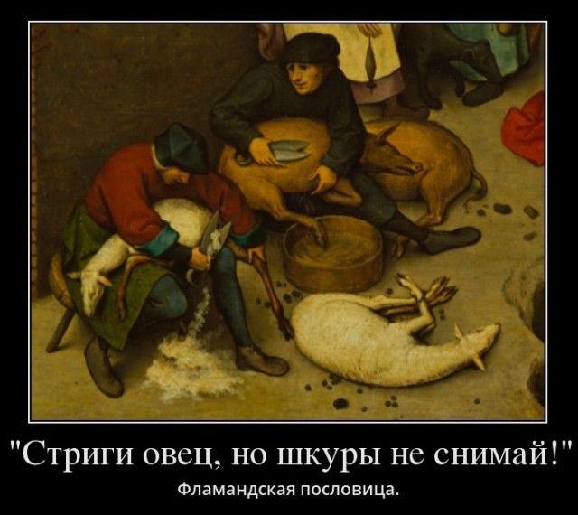 Стриги овец но шкуры не снимай Фпамандская ппсповица
