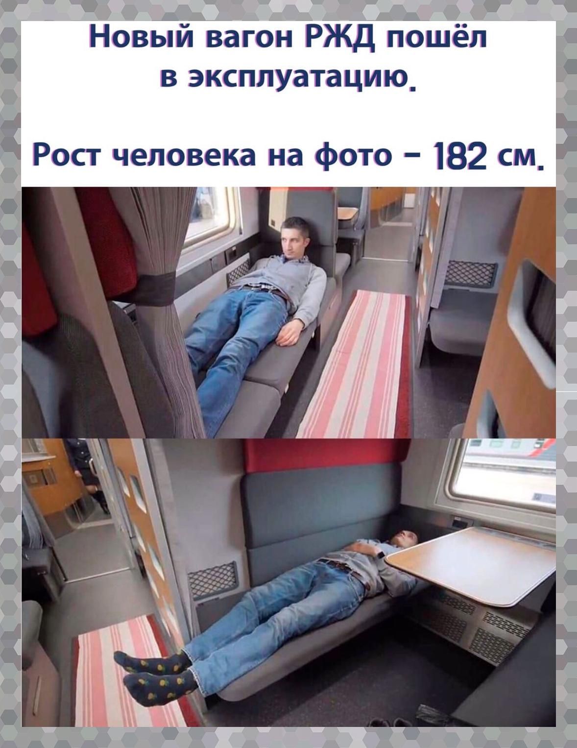 Новый вагон РЖД пошёл в эксплуатацию_ Рост человека на фото 182 см_ _ЦЦ