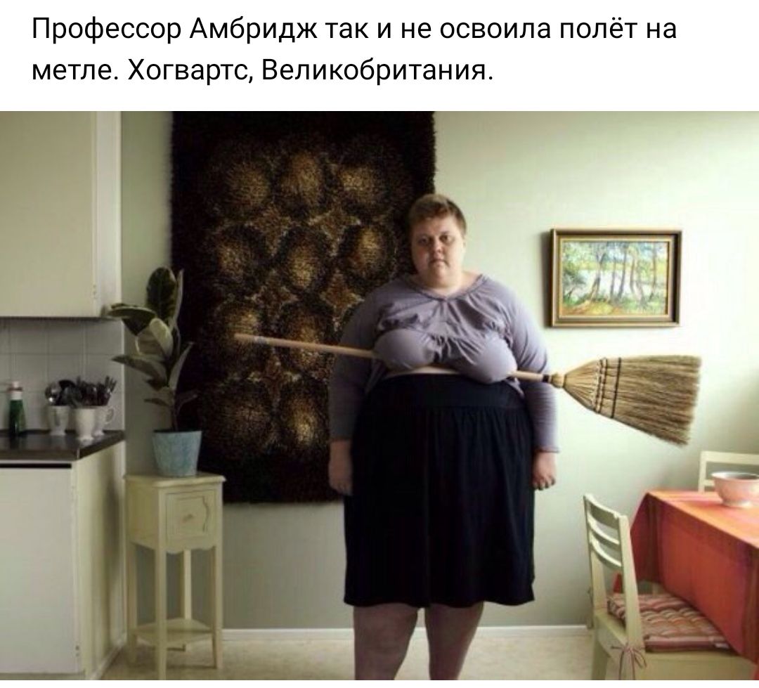 Профессор Амбридж так и не освоила полёт на метле Хогвартс Великобритания