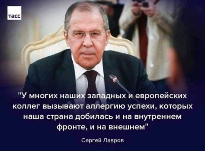 У многих наш за ных и европейских коллег вызывают аллергию успехи которых наша страна добилась и на внутреннем Фронте и на внешнем Сергей Лавров