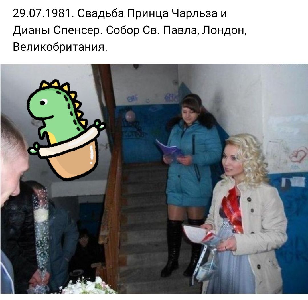 29071981 Свадьба Принца Чарльза и Дианы Спенсер Собор Св Павла Лондон Великобритания