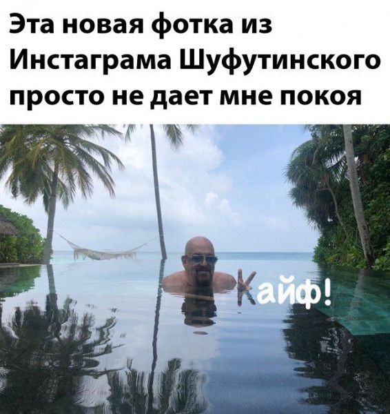 Эта новая фотка из инстаграма шуфутинского просто не дает мне покоя г