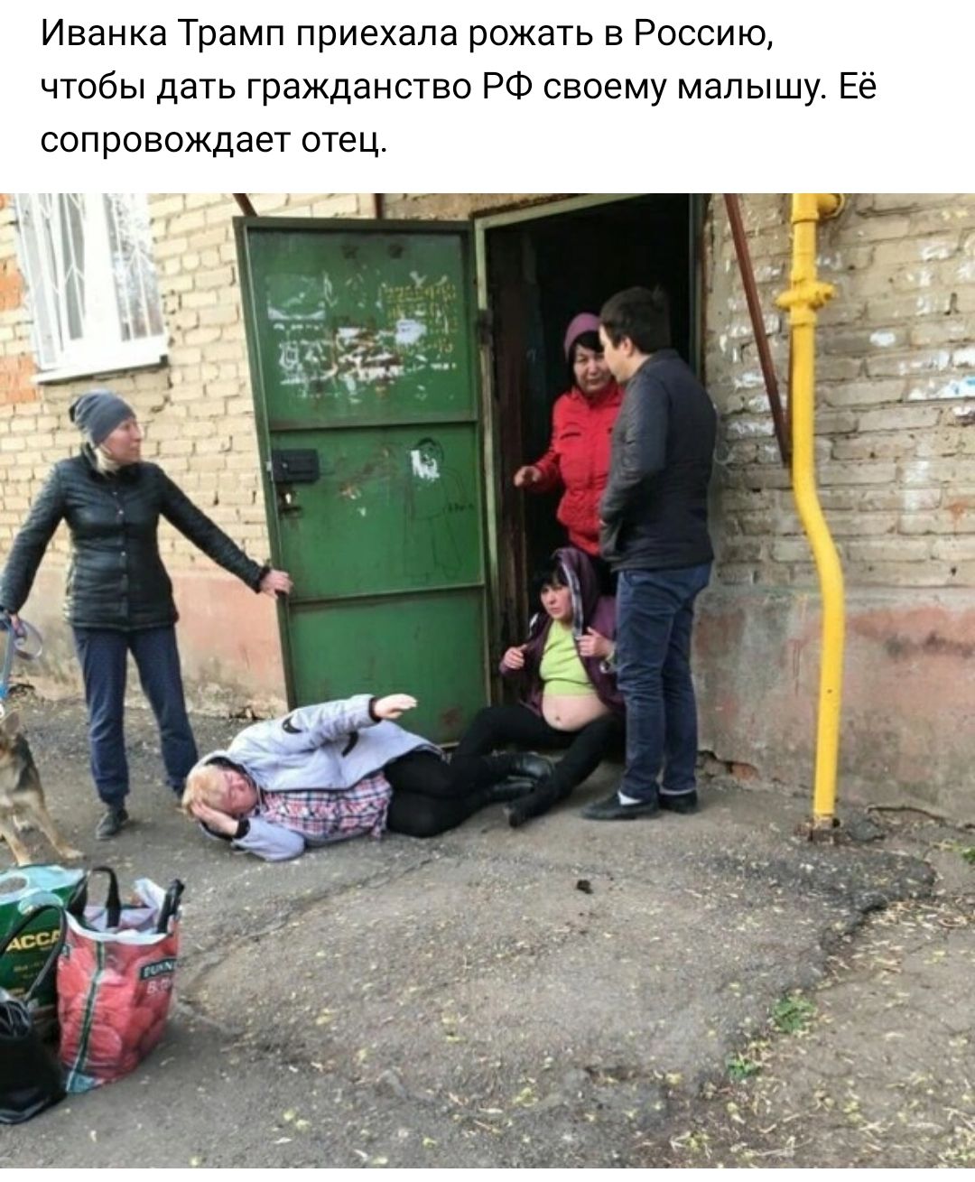 Иванка Трамп приехала рожать Россию чтбы дать гражданства РФ своему малышу Ее сопровождает отец