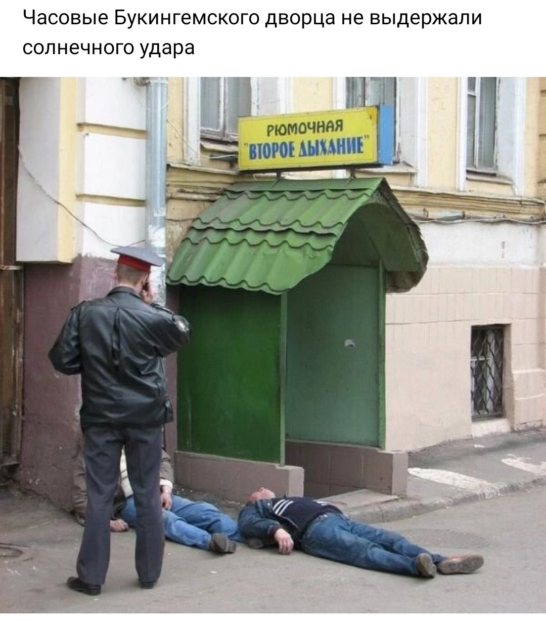 Часовые Букингемского дворца не выдержали солнечного удара гюмшндя паромными