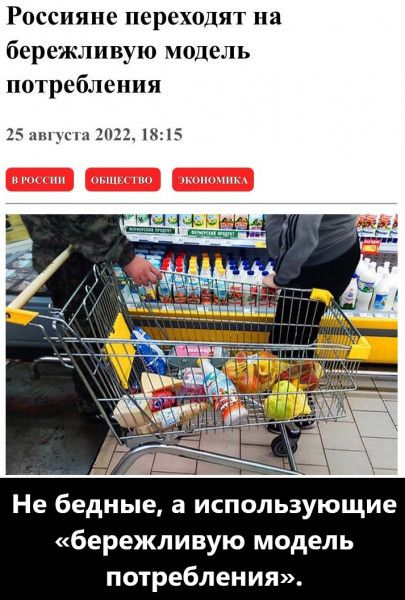 Россияне переходят на бережливую модель потребления 1 пп_123 615 Не бедные а использующие бережливую модель потребления