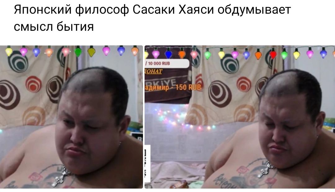 Японский философ Сасаки Ханси обдумывает смысл бытия