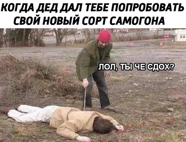 КОГДА дЕддАЛ ТЕБЕ ПОПРОБОВАТЬ СВОЙ НОВЫЙ С ОРТ САМОГОНА