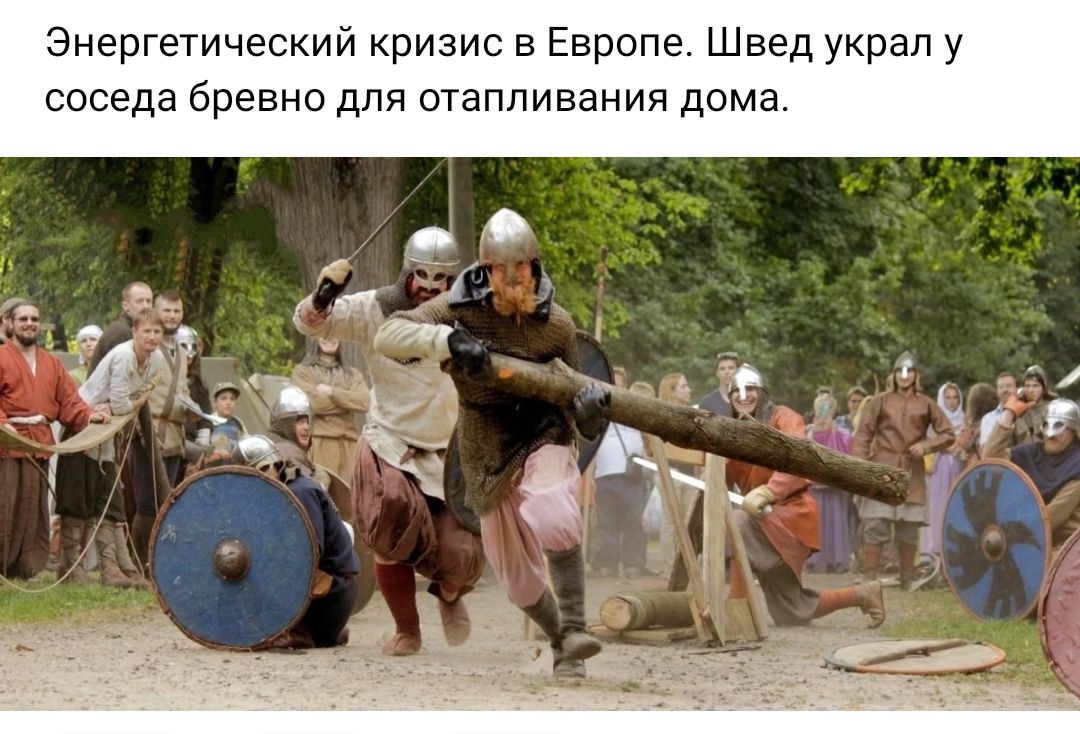 Энергешческии кризис в Европе Швед украл у соседа бревно для отапливания дома