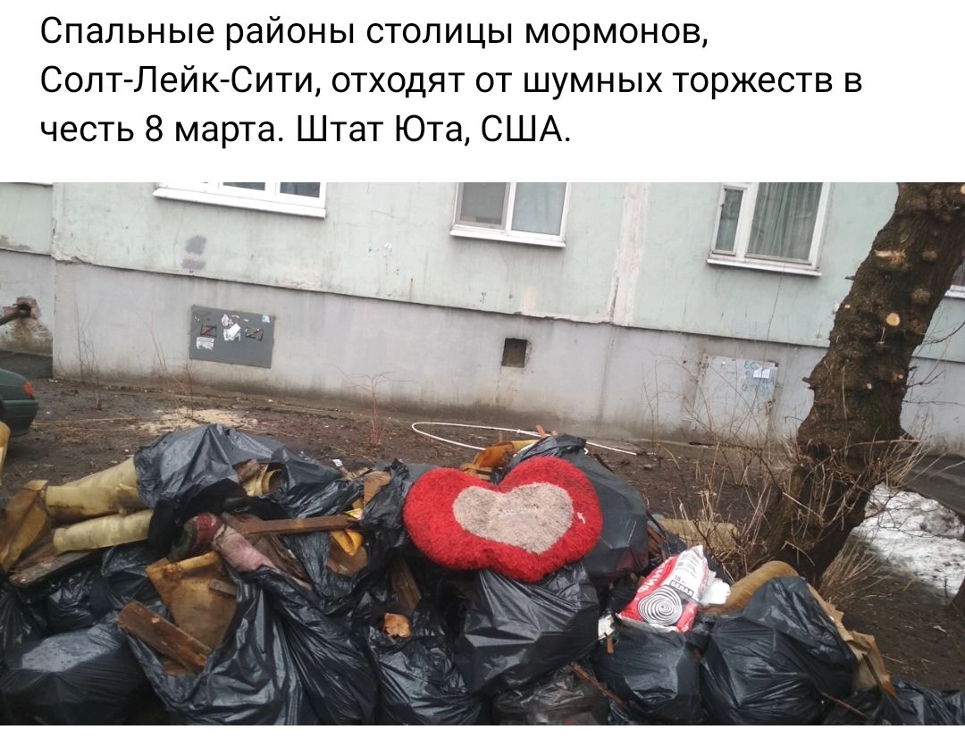 Спальные районы столицы мормонов СопгЛеЙКтСити отходят от шумных торжеств в честь 8 марта Штат Юта США