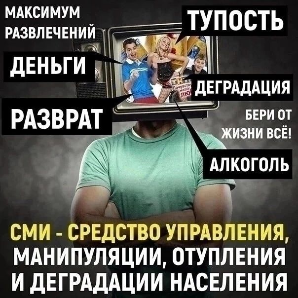 УПОСТЬ ч дЕГРАдАЦИЯ __ ши от РАЗВРАТ _ АЛКОГОЛЬ СМИ СРЕДСТВО УПРАВЛЕНИЯ МАНИПУЛЯЦИИ ОТУПЛЕНИЯ И дЕГРАдАЦИИ НАСЕЛЕНИЯ максимум Т гдзвпЕчниий _ дЕньги Ы