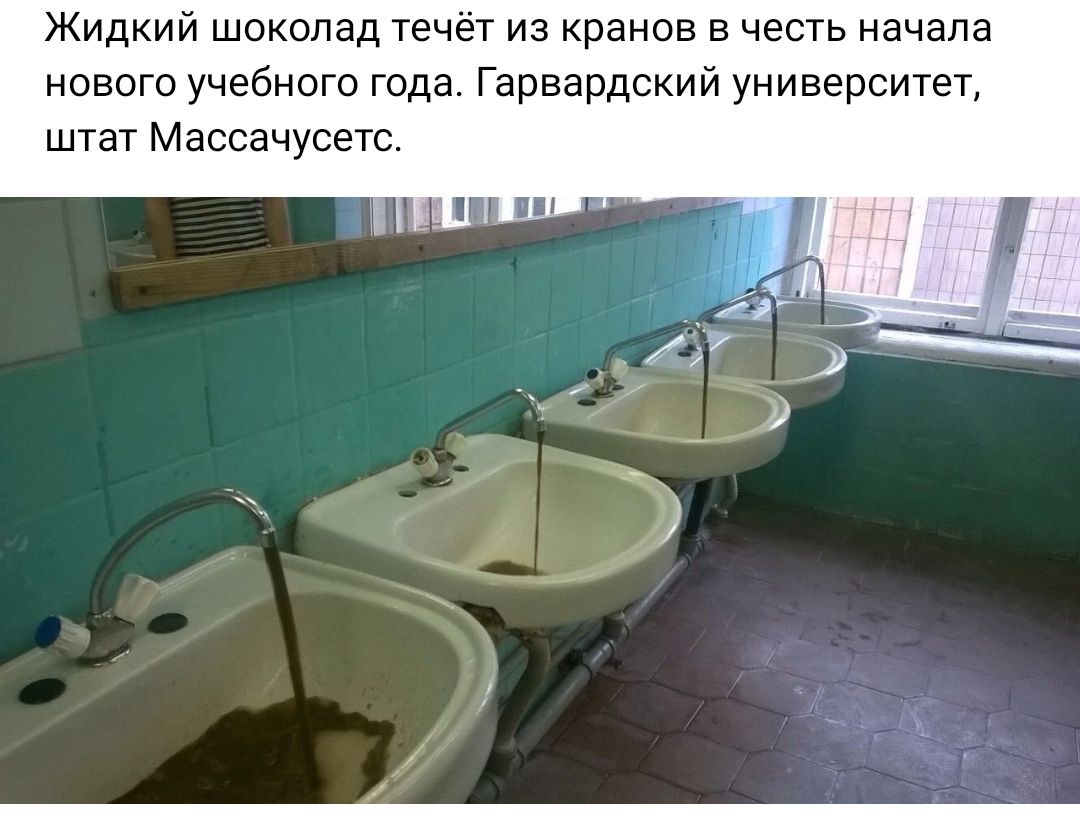 Жидкий шоколад течет из кранов в честь начала нового учебного года Гарвардский университет штат Массачусетс