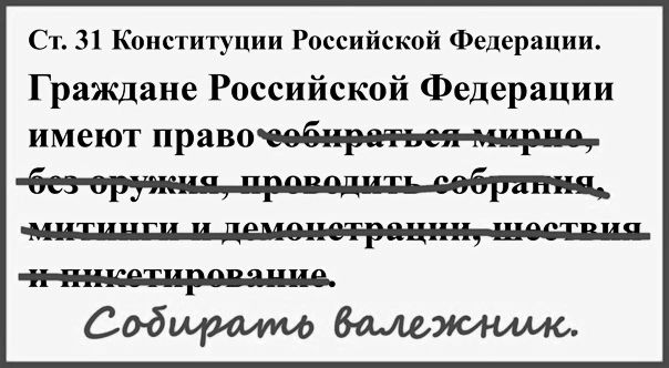 Ст 31 Конституции Российский Федерации Граждане Российской Федерации