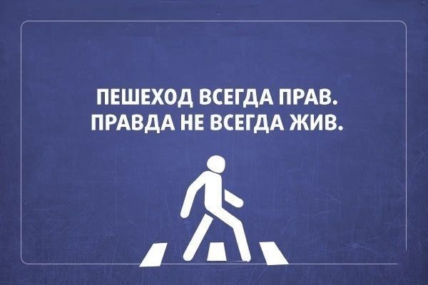 ПЕШЕХОД ВСЕГДА ПРАВ ПРАВДА НЕ ВСЕГДА ЖИВ 1