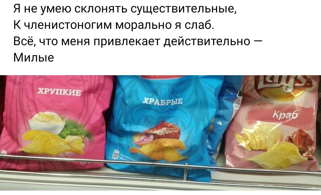 я не умею склонять существительные чпенистоногим морально я слаб Всё что меня привлекает действительно _ Милые