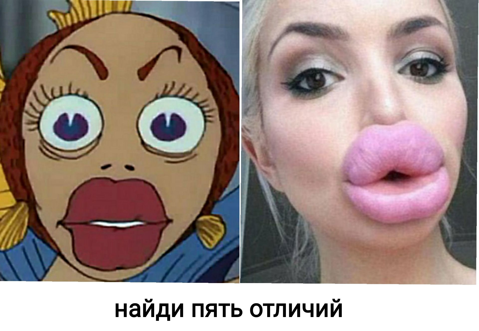 найди пять отличий