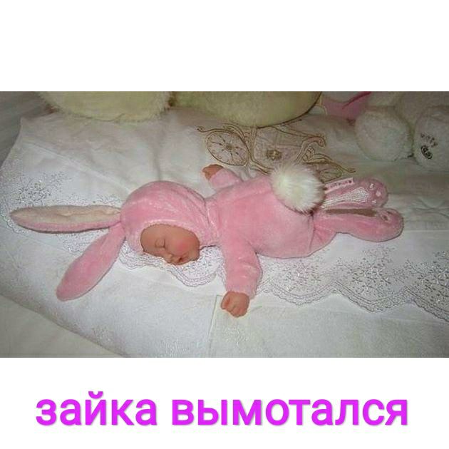 зайка вымотался