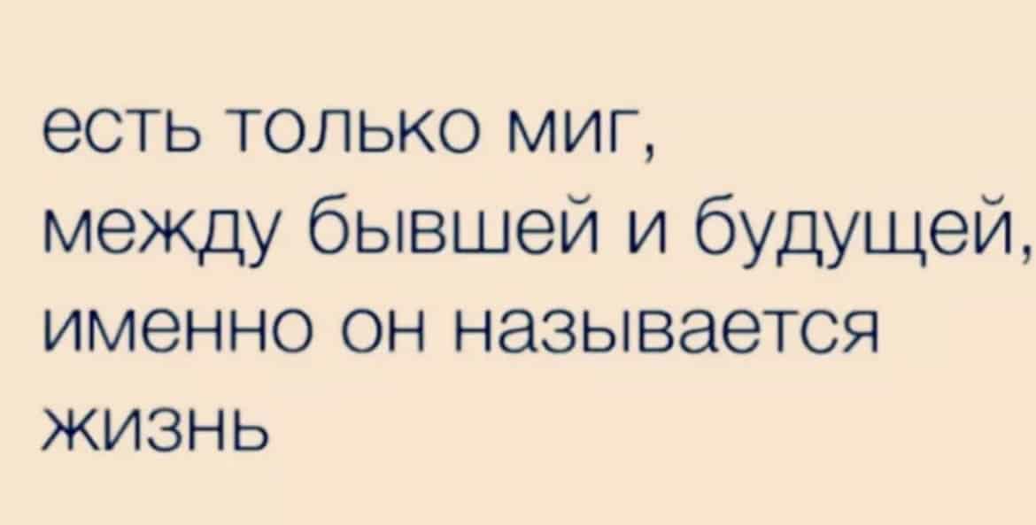 есть только миг между бывшей и будущей именно он называется жизнь