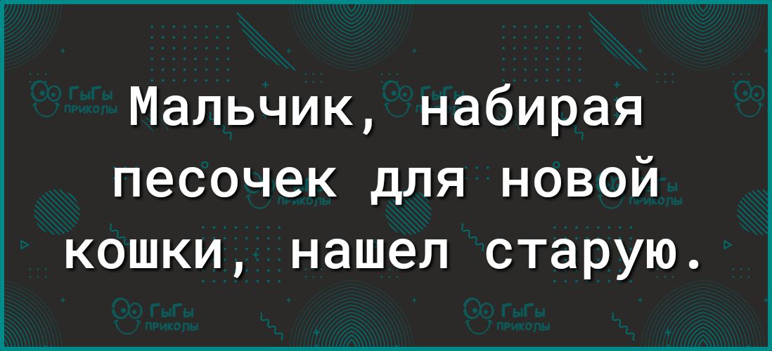 Мальчик набирая песочек для новой кошки нашел старую