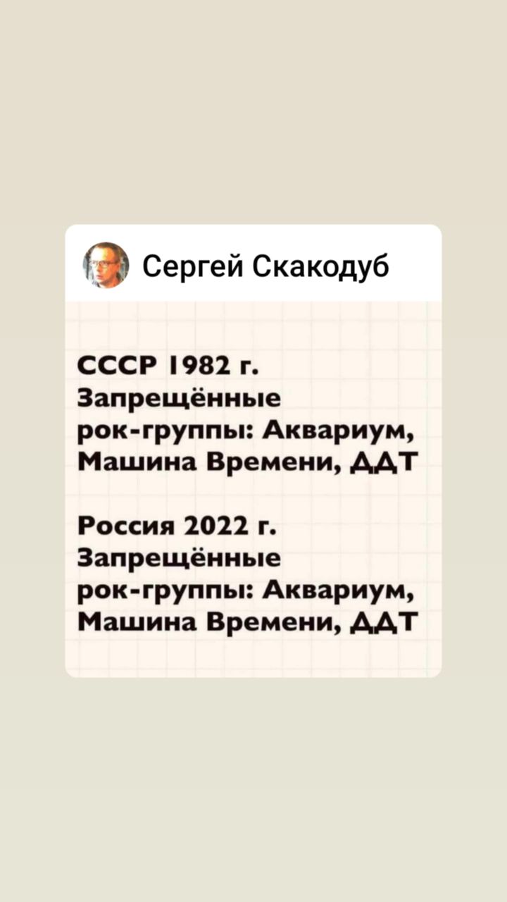 Сергей Скакодуб СССР 982 г Запрещёниые рок группы Аквариум Машина Времени ААТ Россия 2022 г Запрещённые рок группы Аквариум Машина Времени ААТ