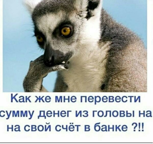 Как же мне перевести сумму денег из головы на на свой счёт в банке
