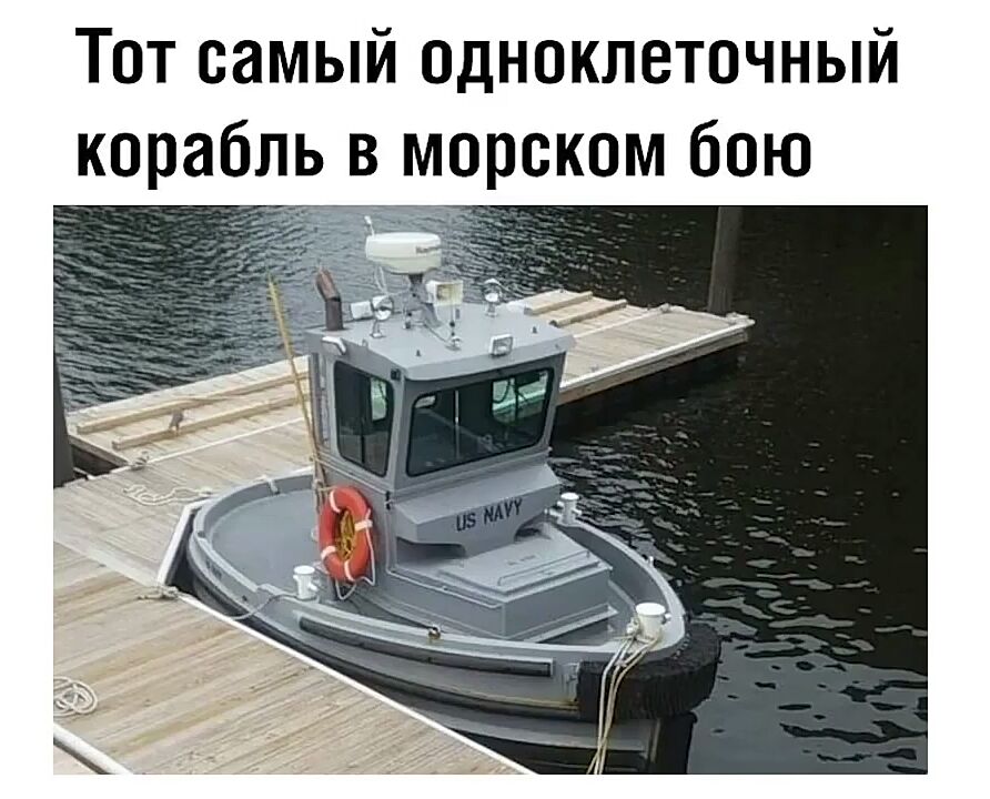 Тот самый одноклеточный корабль в морском бою