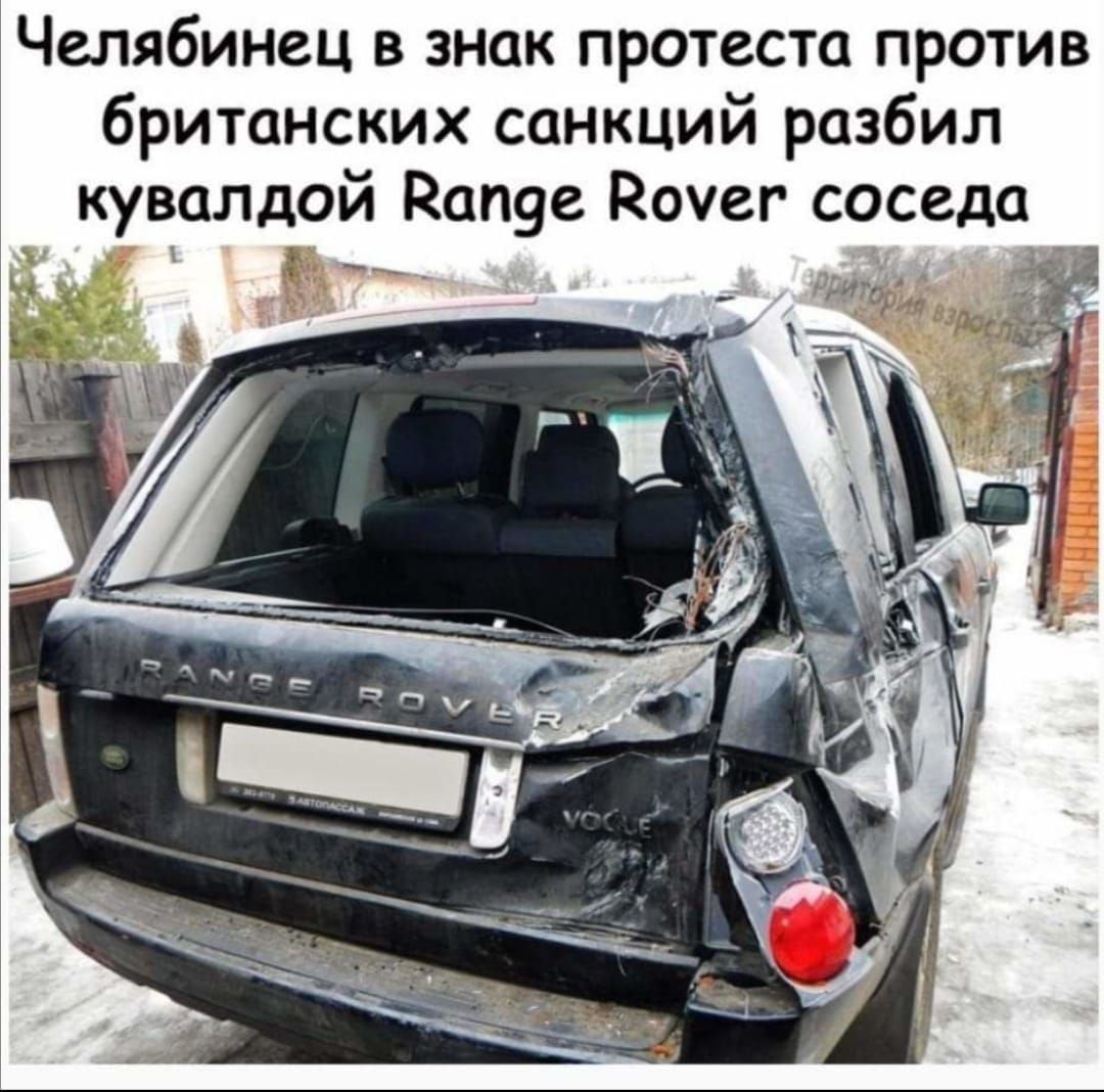 Челябинец в знак протеста против британских санкций разбил кувалдой Капуе Рочег соседа