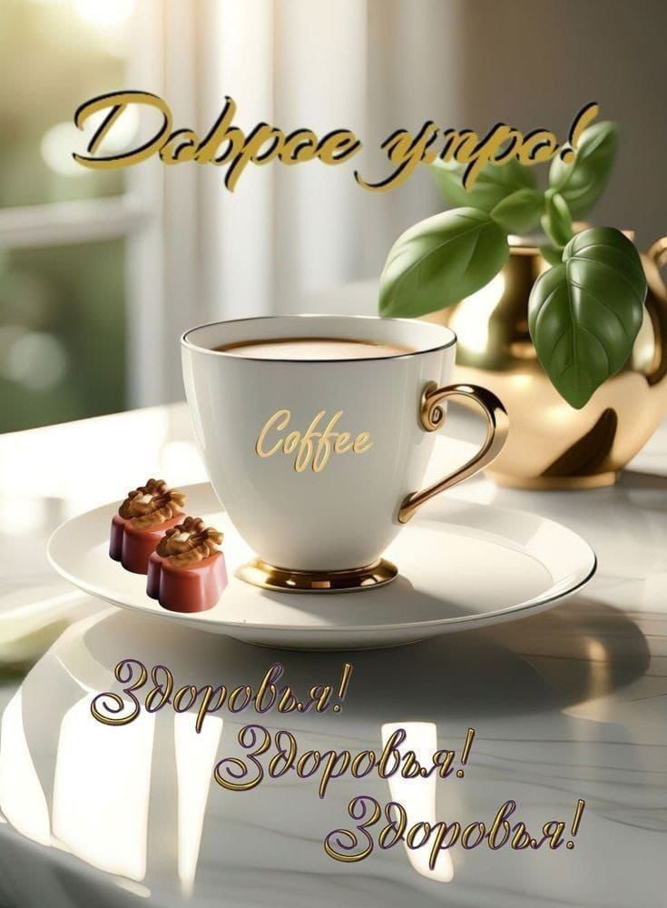 Доброе утро! Coffee Здоровья! Здоровья! Здоровья!