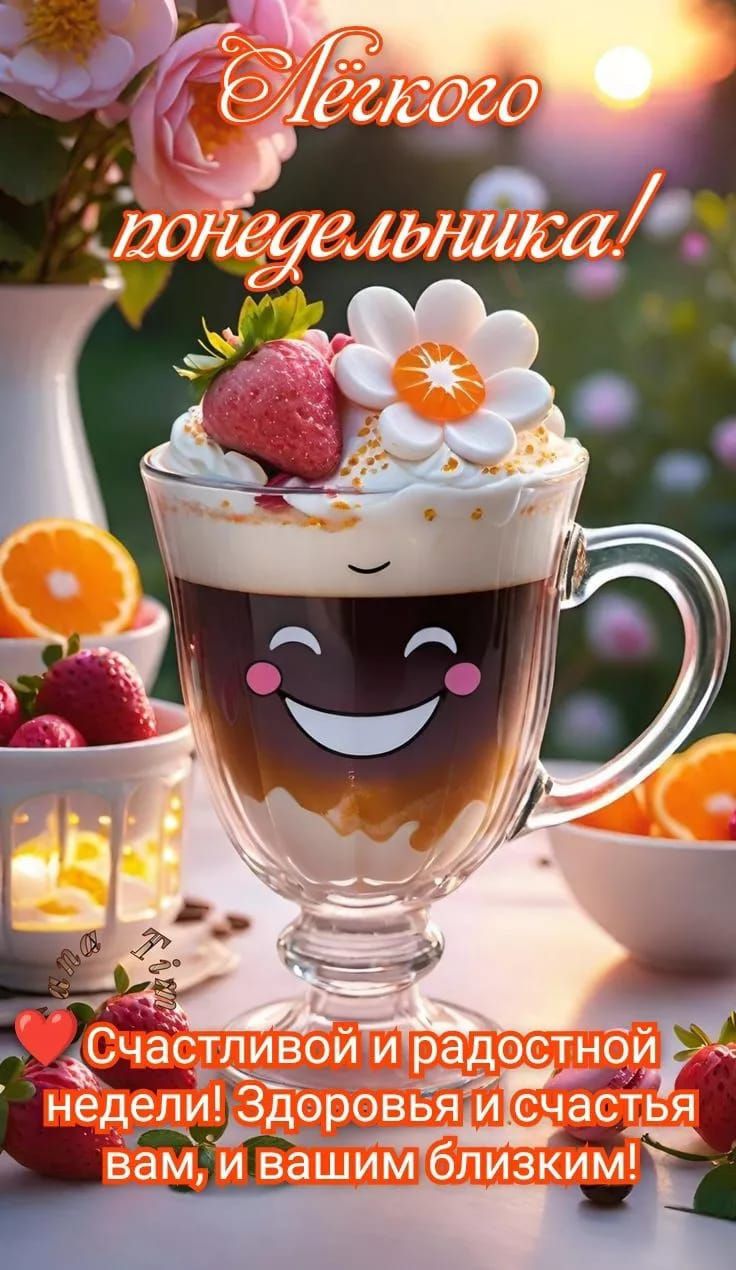 Лёгкого понедельника! ❤️ Счастливой и радостной недели! Здоровья и счастья вам, и вашим близким!