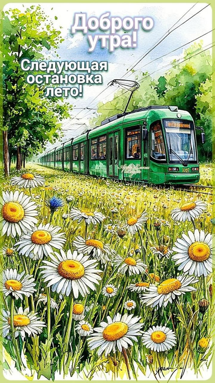Доброе утро!
Следующая остановка лета!