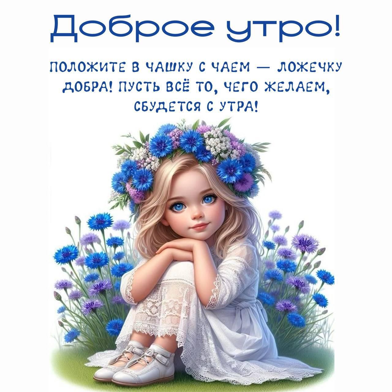 Доброе утро! Положите в чашку с чаем — ложечку добра! Пусть всё то, чего желаем, сбудется с утра!