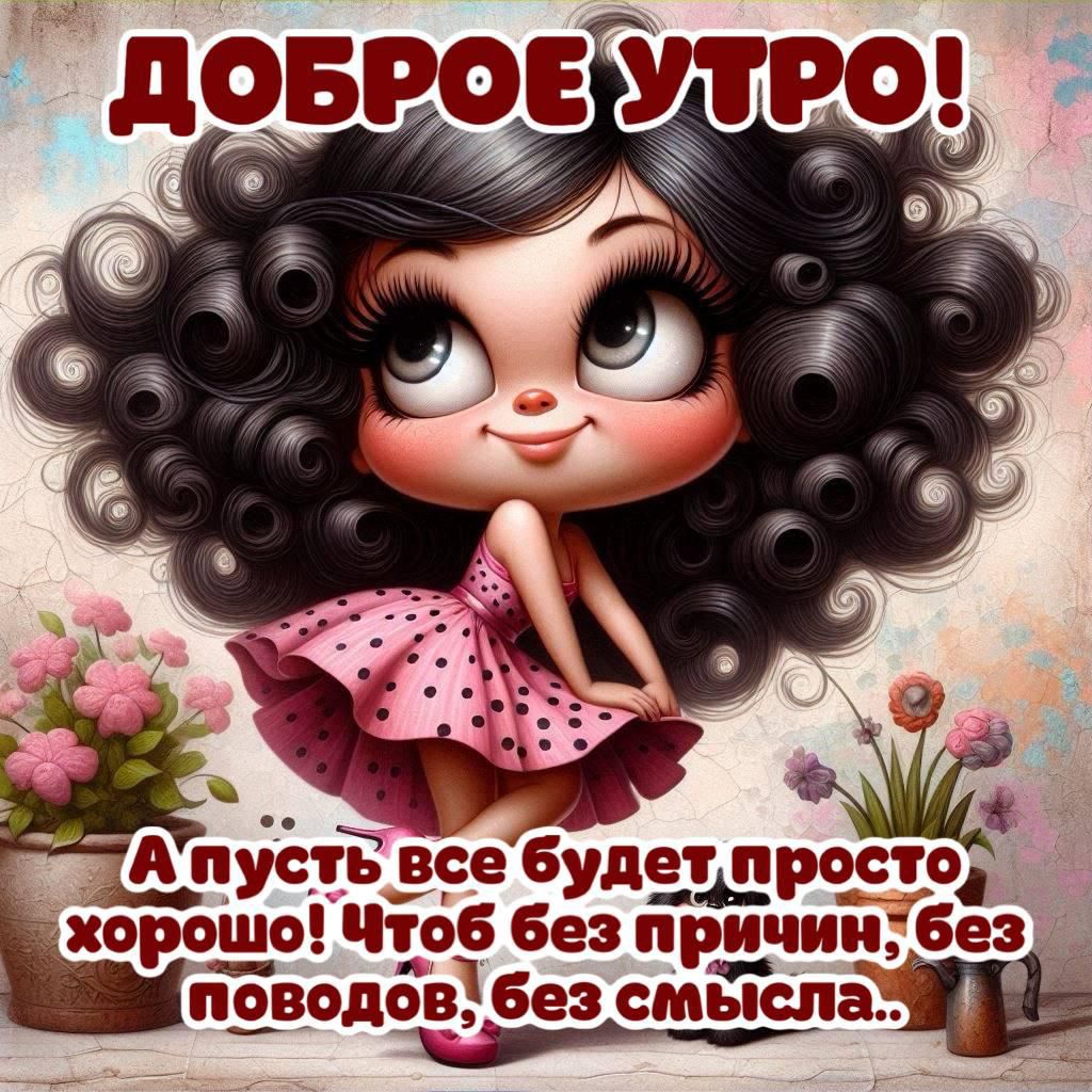 ДОБРОЕ УТРО! А пусть все будет просто хорошо! Чтобы без причин, без поводов, без смысла..