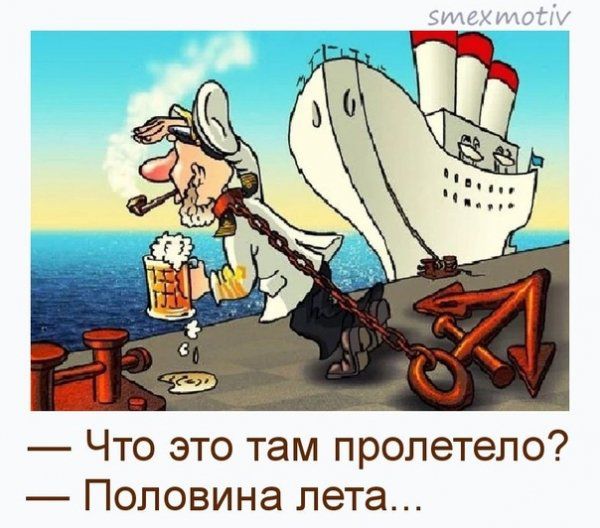 — Что это там пролетело? — Половина лета...