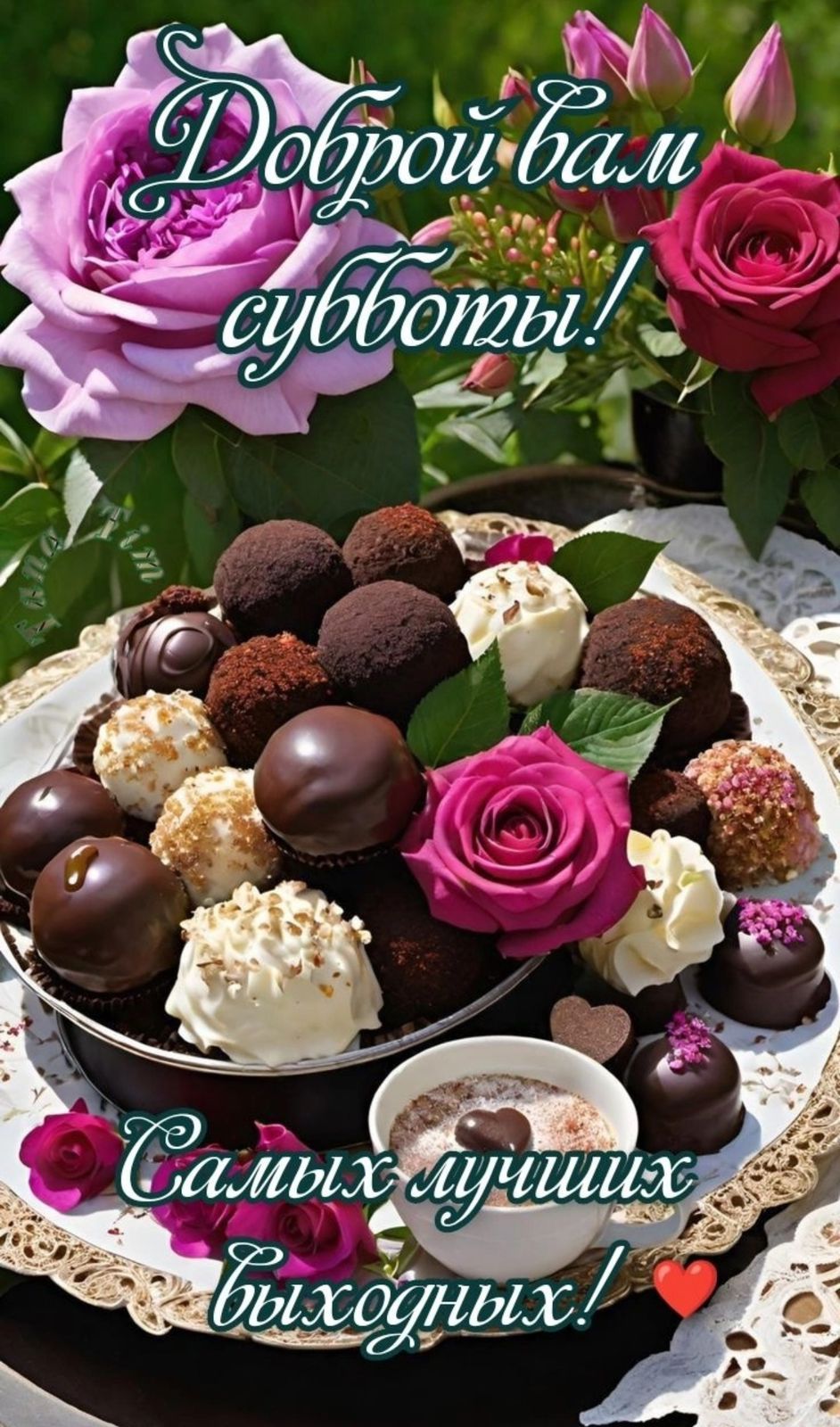 Доброй вам субботы! Самых лучших выходных!