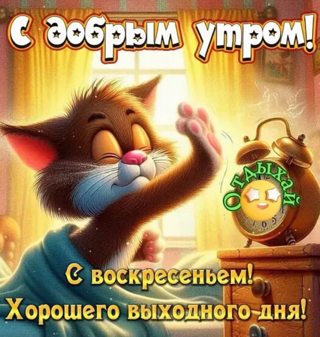 С добрым утром! С воскресеньем! Хорошего выходного дня!