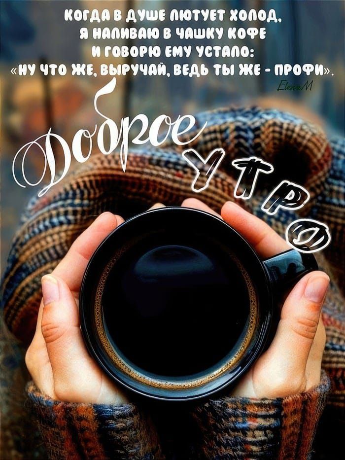 Когда в душе холод, я наливаю в чашку кофе и говорю ему устало: «Ну что же, выручай, ведь ты же — профи»