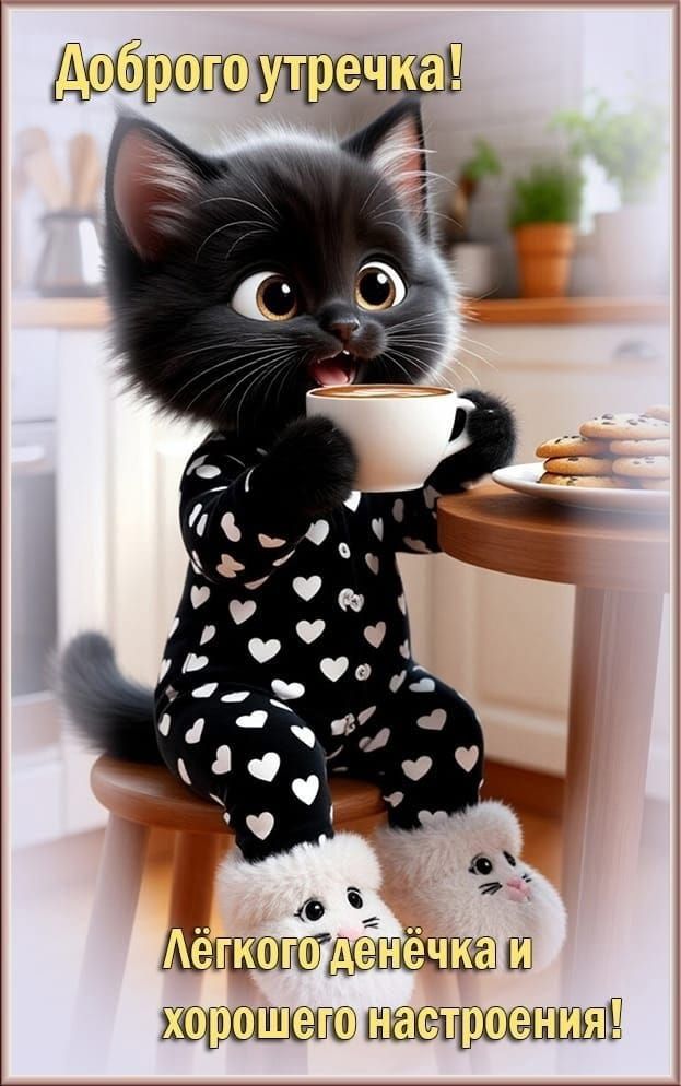 Доброго утречка! Лёгкого денёчка и хорошего настроения!