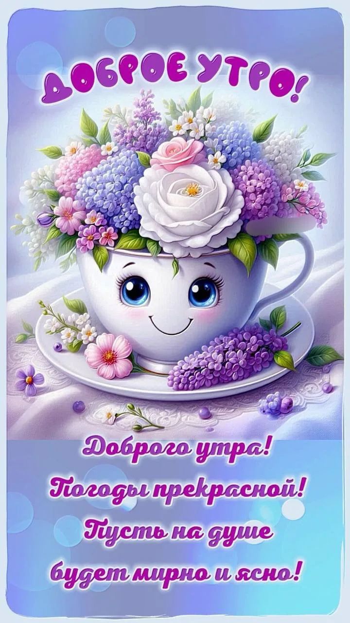 Доброе утро! Доброе утро! Погоды прекрасной! Пусть на душе будет мирно и ясно!