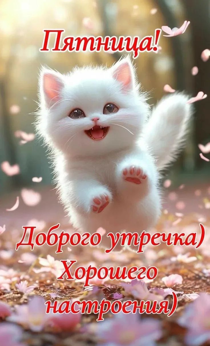 Пятница! Доброго утра) Хорошего настроения)