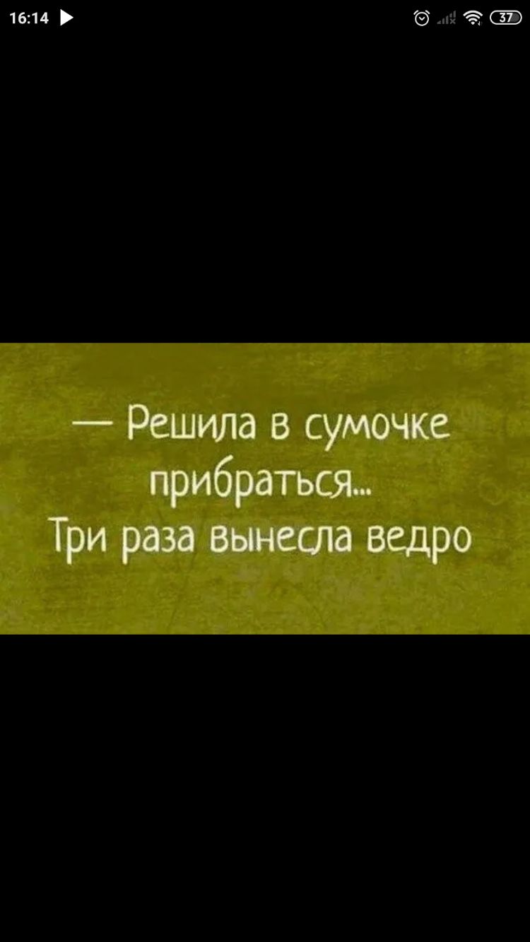 1514 и Решила в сумочке прибраться Три раза вынесла ведро