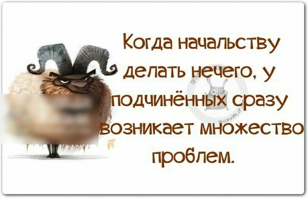 Когда начальству делать нечего у одчинённвіэс сразу