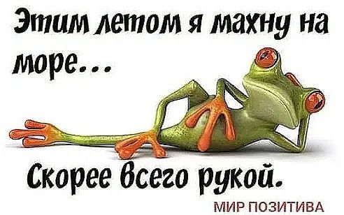Этим летом я махну на Скореебсего рукой МИР ПОЗИТИВА
