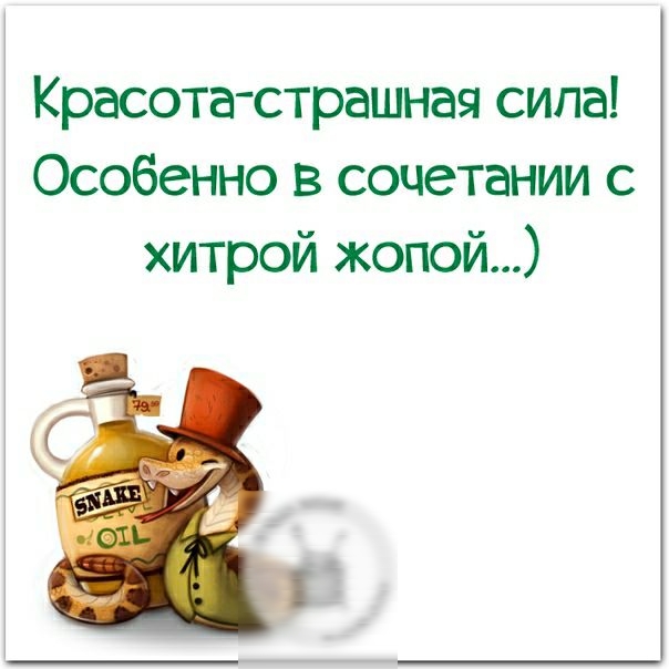 Красота страшная сипа Особенно в сочетании с хитрой жопой