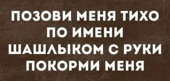 ПОЗОВИ МЕНЯ ТИХО ПО ИМЕНИ ШАШАЫКОМ С РУКИ ПОКОРМИ МЕНЯ