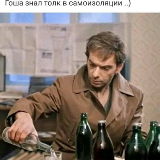 Гоша знал толк в самоизопяции
