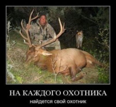 НА КАЖДОГО ОХОТНИКА пишится спой от