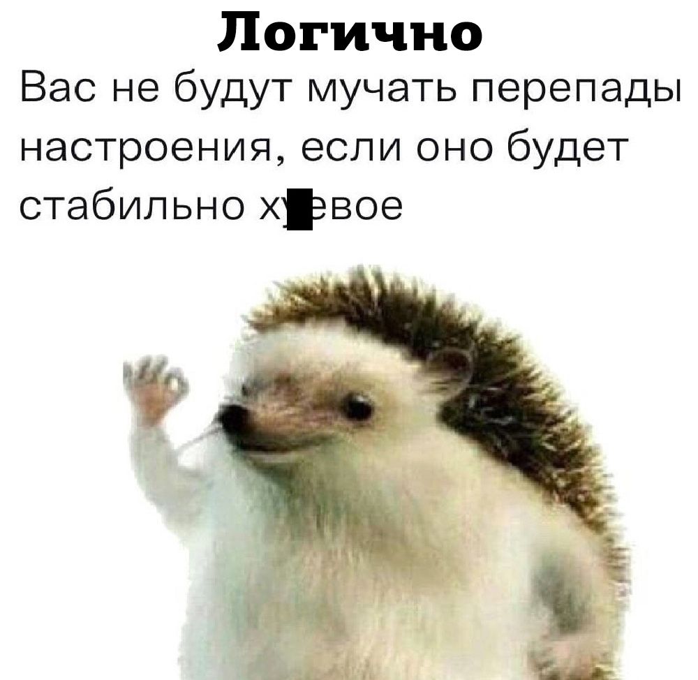 Логично Вас не будут мучать перепады настроения если оно будет стабильно хевое