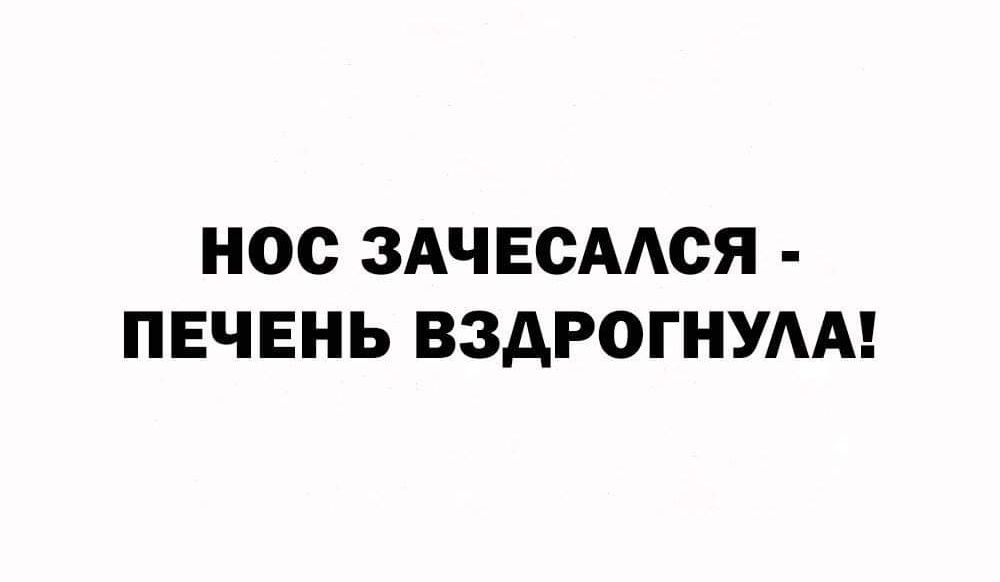 НОС ЗАЧЕСААСЯ ПЕЧЕНЬ ВЗДРОГНУАА