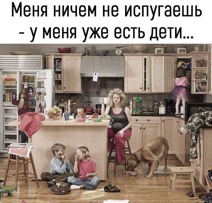 Меня ничем не испугаешь у меня уже есть дети